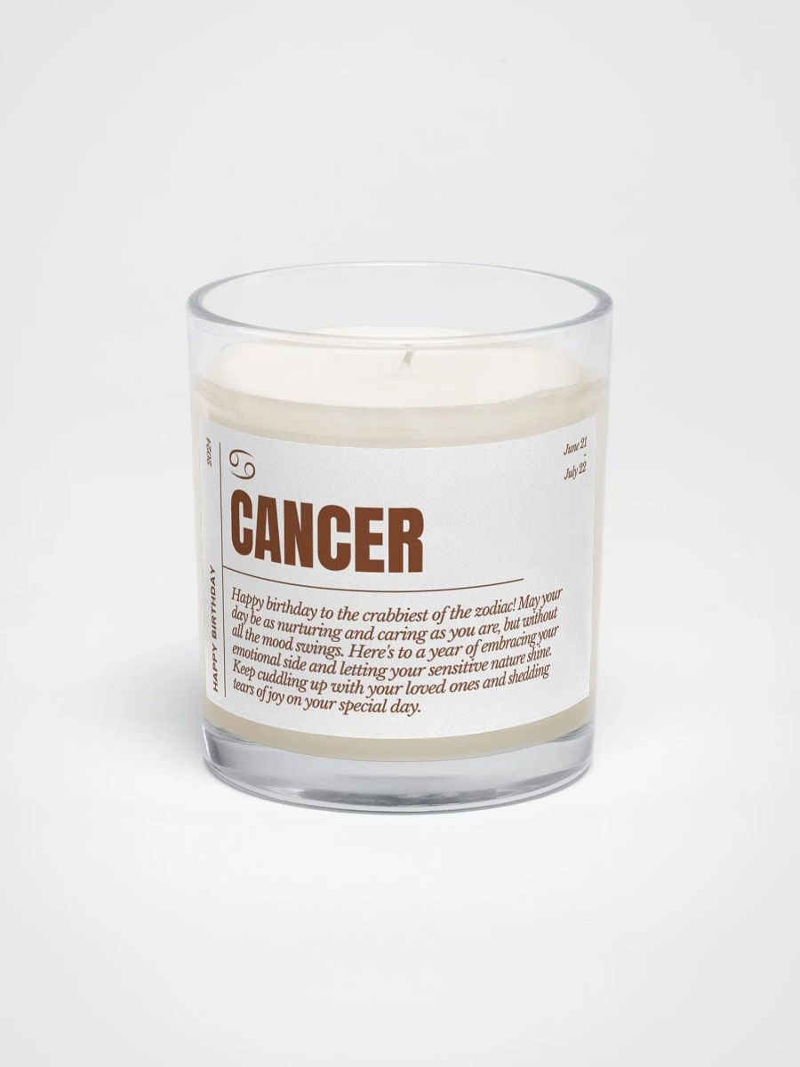 Funny Astrology Cancer Candle, Birth Month Gift For A Friend product image (2)