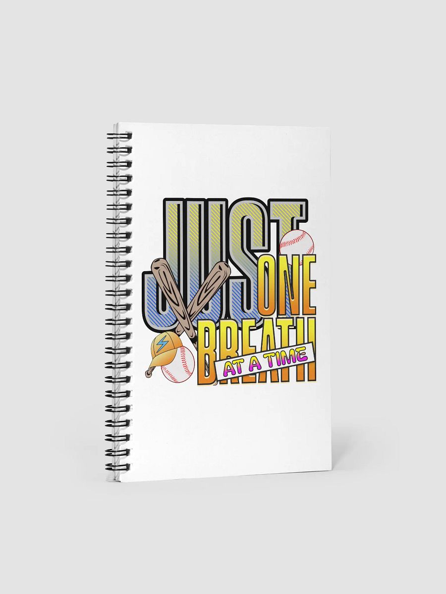 Just One Breath At A Time Baseball Easy Spiral Notebook product image (2)