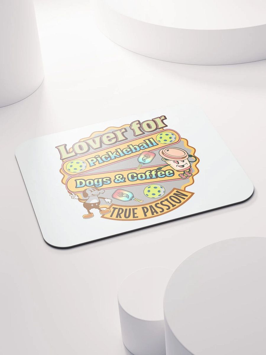 Lover For Passionate Pickleball Dogs And Coffee Mouse Pad product image (4)