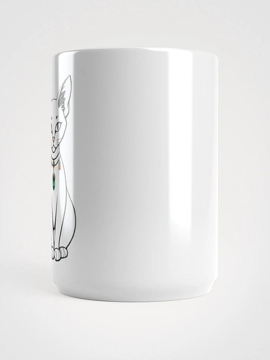 Feline Gem White Glossy Mug product image (3)