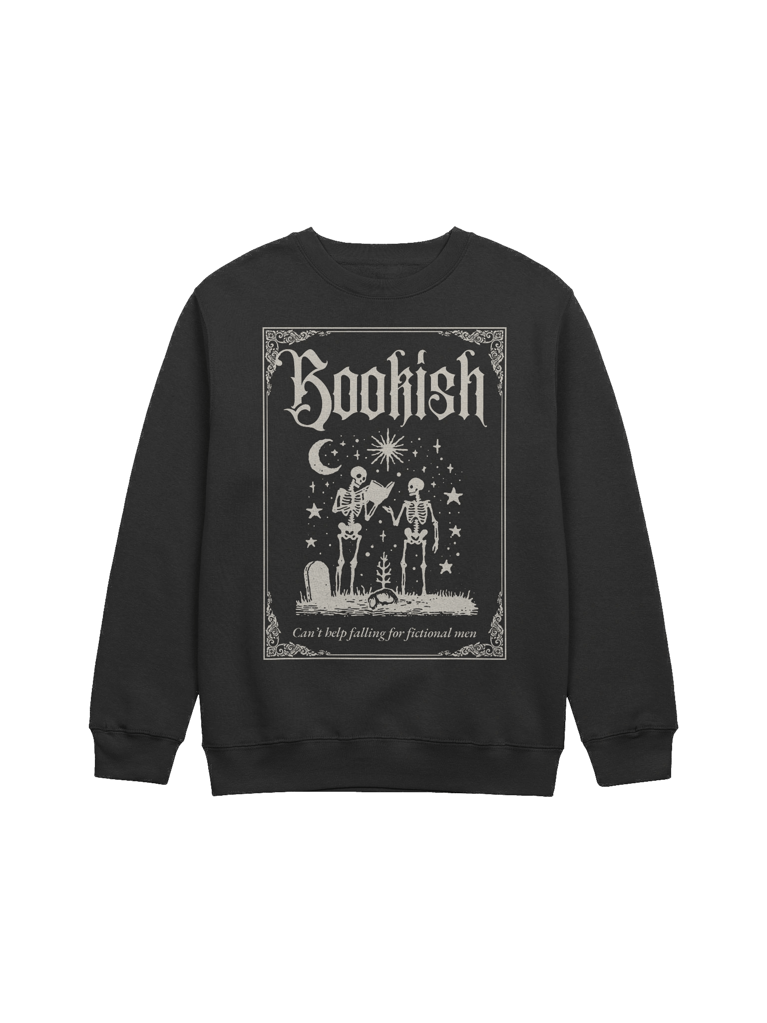 Bookish Halloween sweatshirt black product image (1)