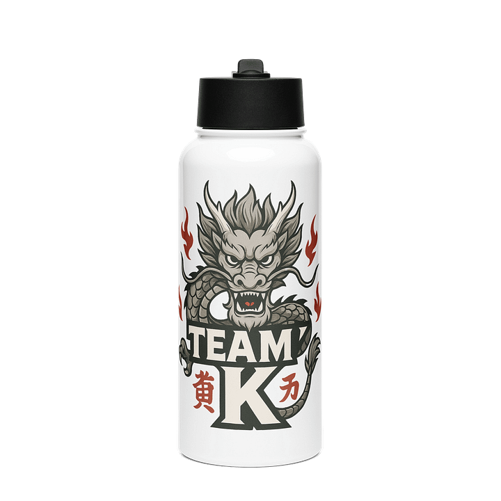 Team K China Stainless Steel Water Bottle with a Straw Lid product image (1)