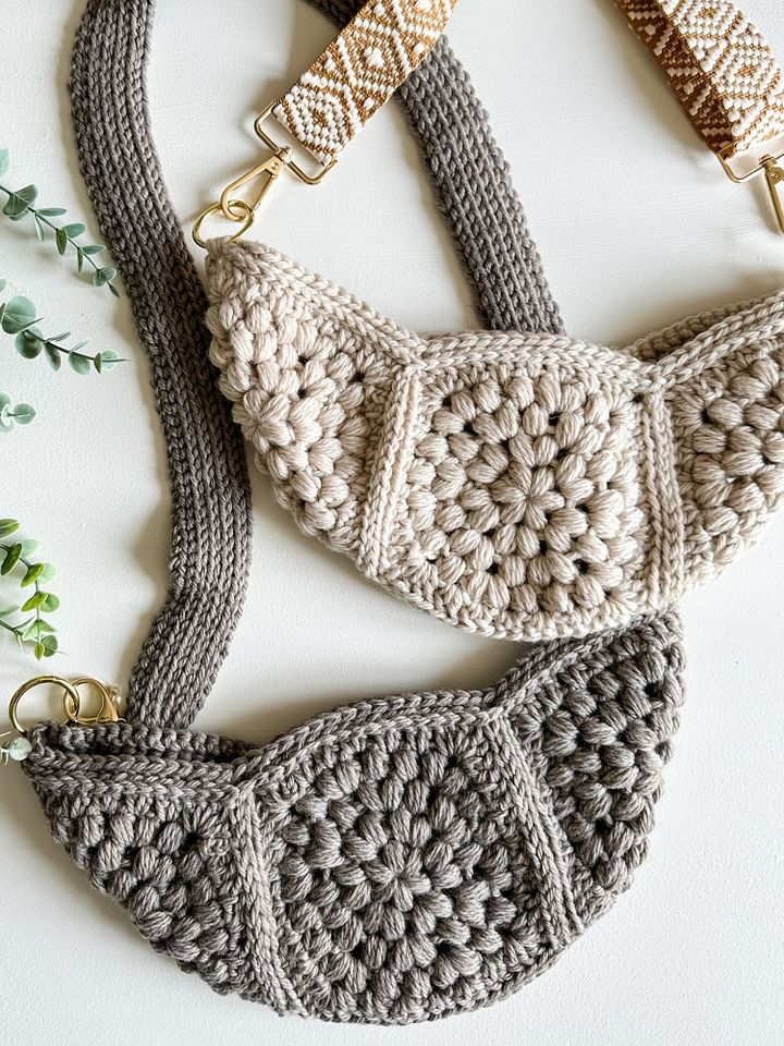 Granny Style Crossbody Bag Crochet Pattern product image (1)