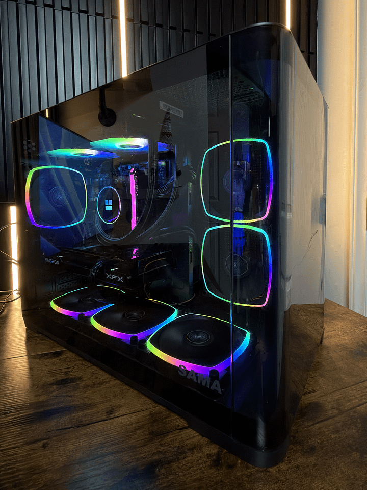 Pc Gaming Nebula Core - Ryzen 7 5700 + 9060 XT 16GB + 32GB DDR4 3200MHz + Asrock B550 product image (2)