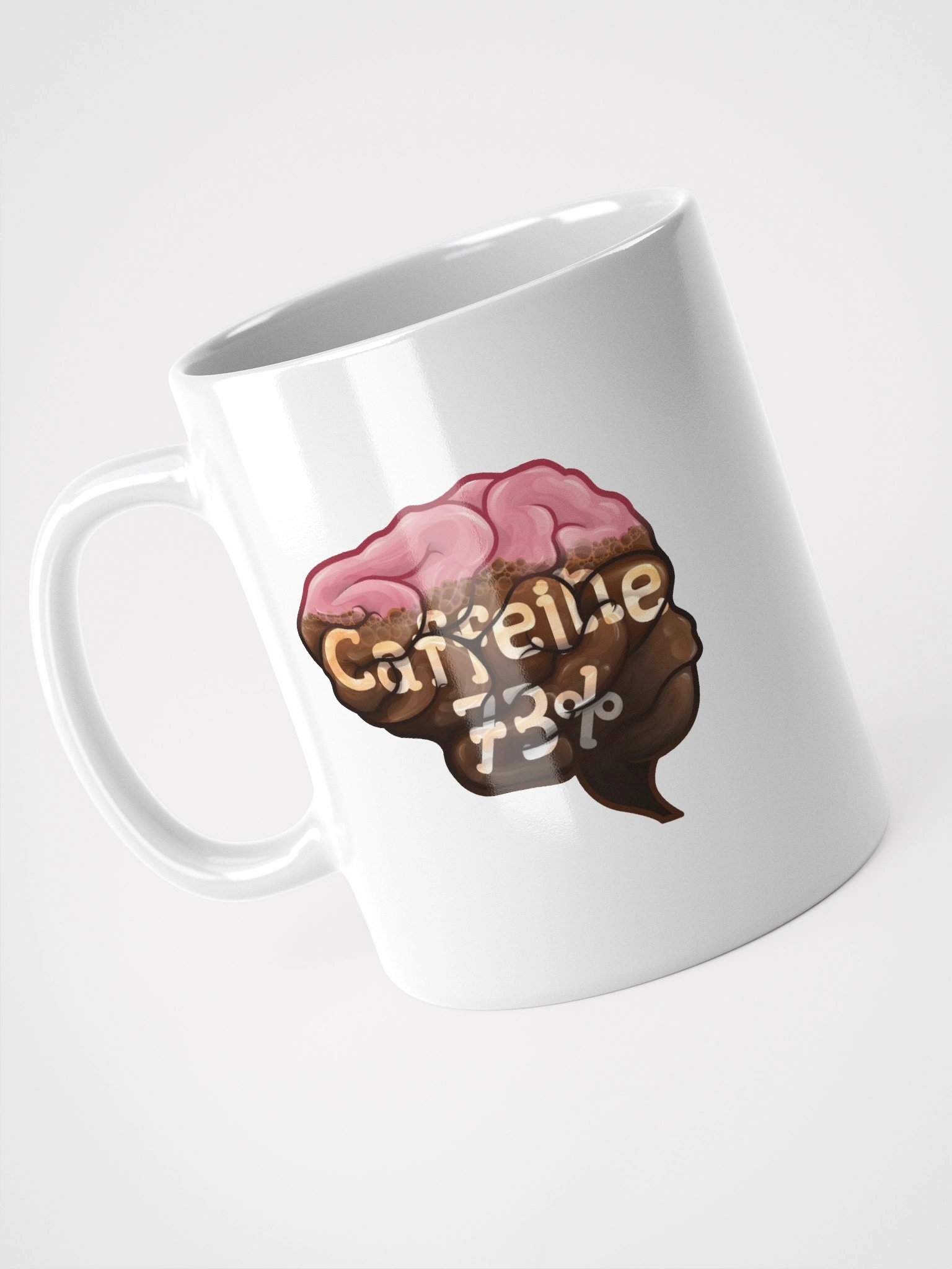coffee brain (Glossy Mug) product image (1)