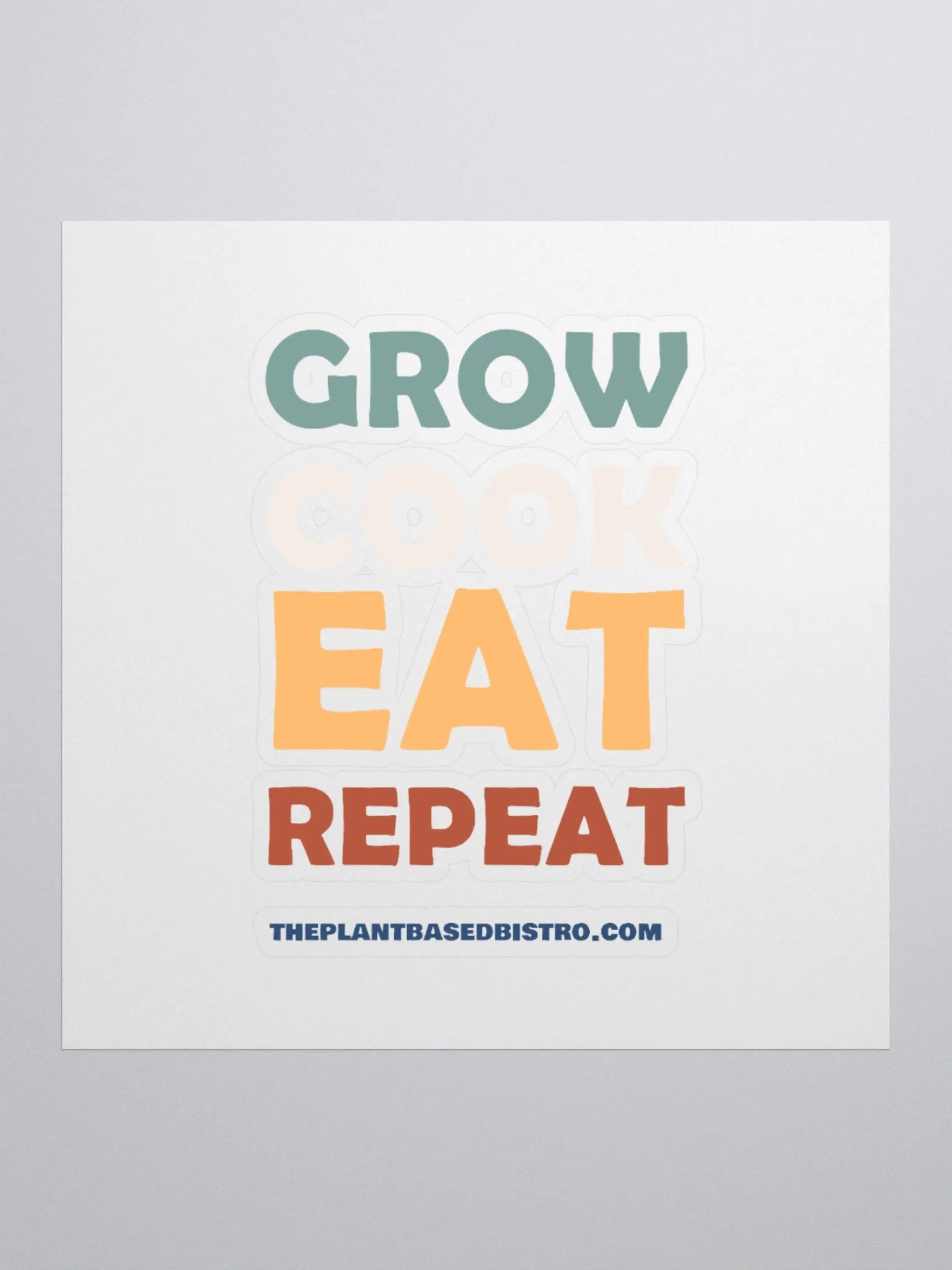 Grow Cook Eat Repeat Sticker product image (1)