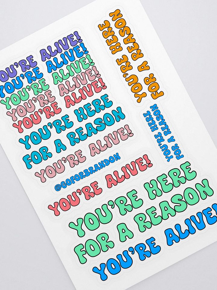 10 Pcs Affirmative Sticker Pack product image (1)