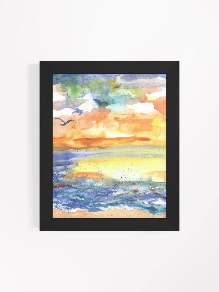 Playful Sea Framed Print product image (16)