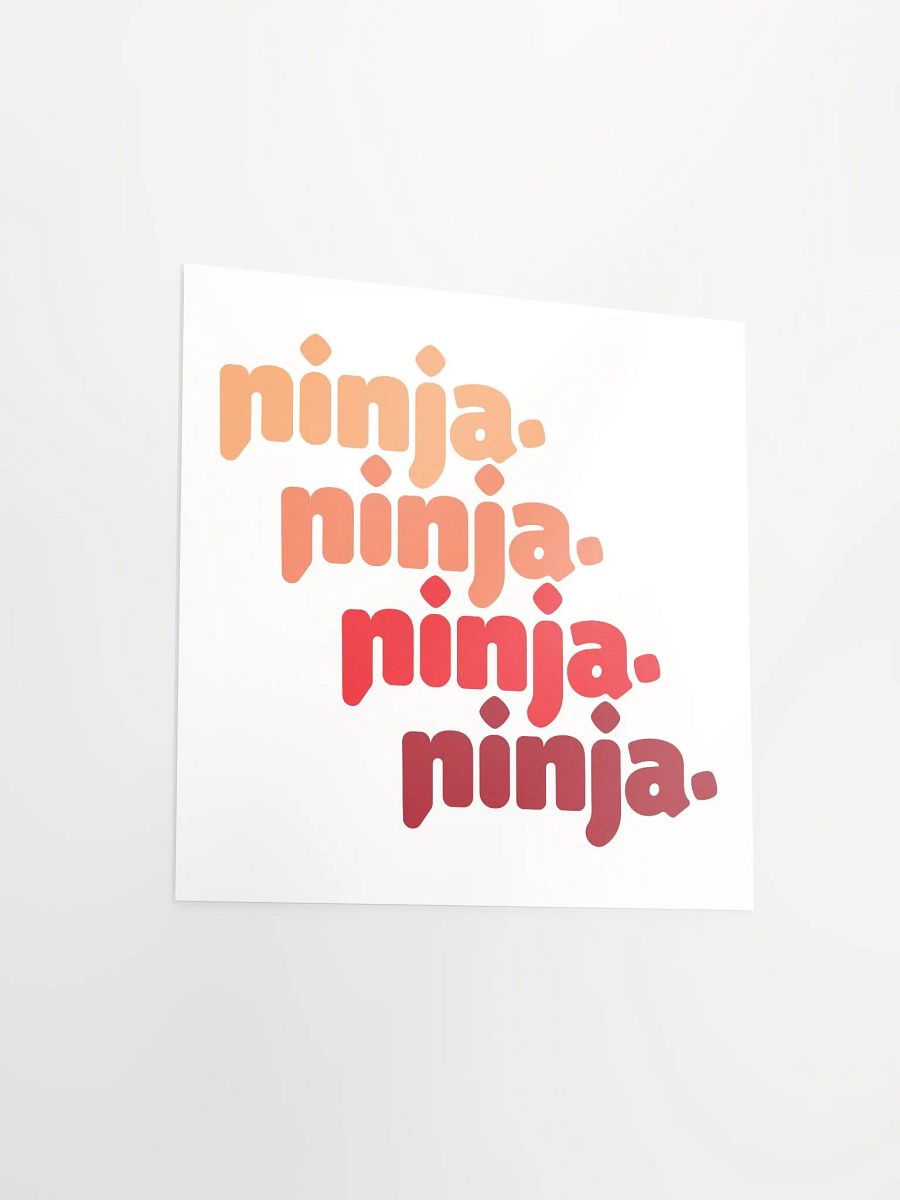 Orange Quad Ninja Poster product image (3)