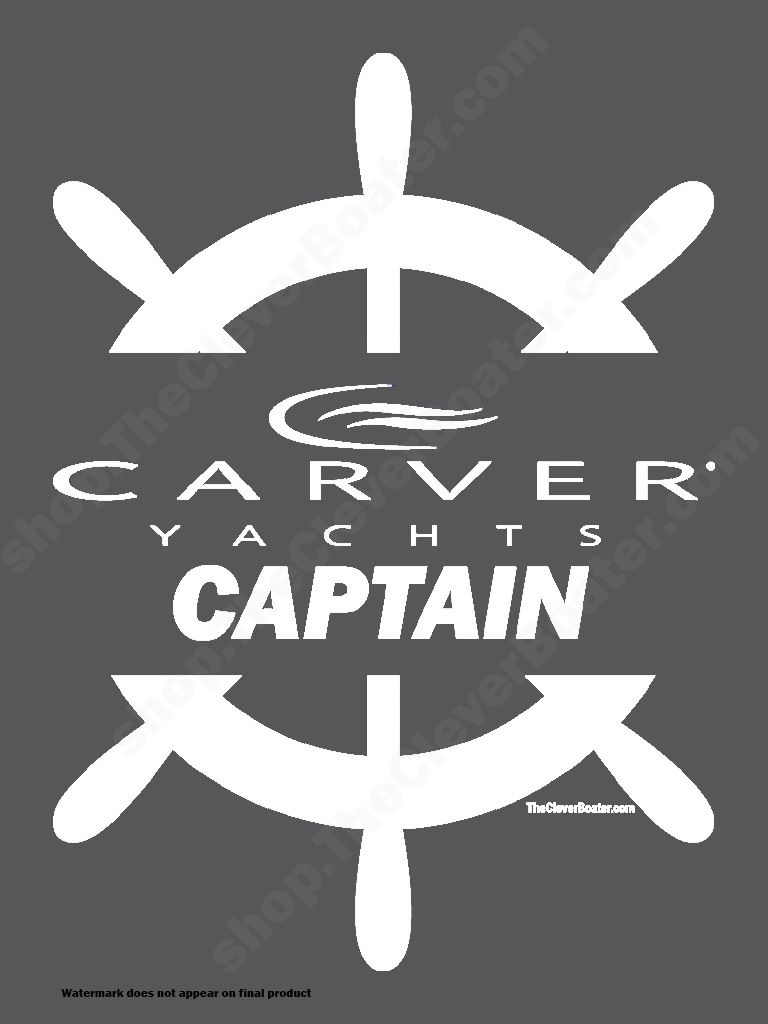 Carver Captain - T-Shirt - Dark Shirt w/White Logo product image (2)