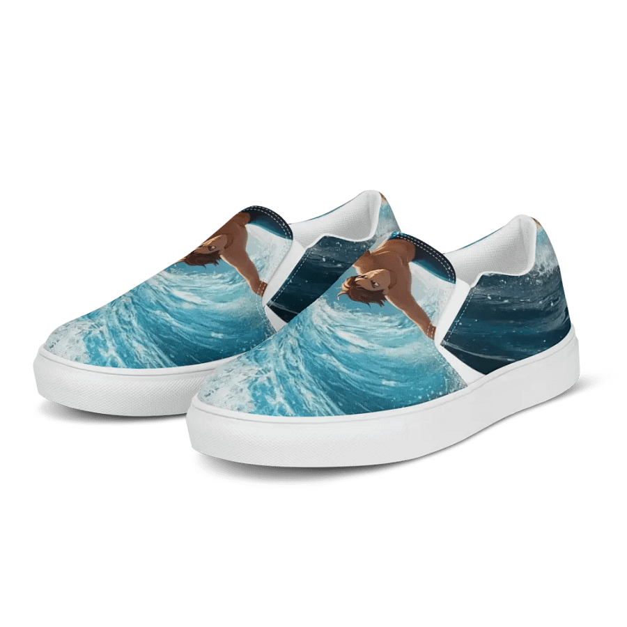 Riding the Wave Women's Canvas Slip-Ons product image (4)