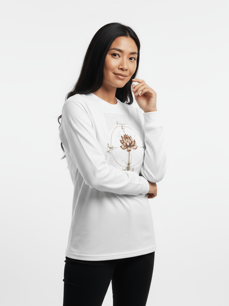 Nam Myoho Renge Kyo Lotus Long Sleeve Tee | Buddhist Shirt product image (5)