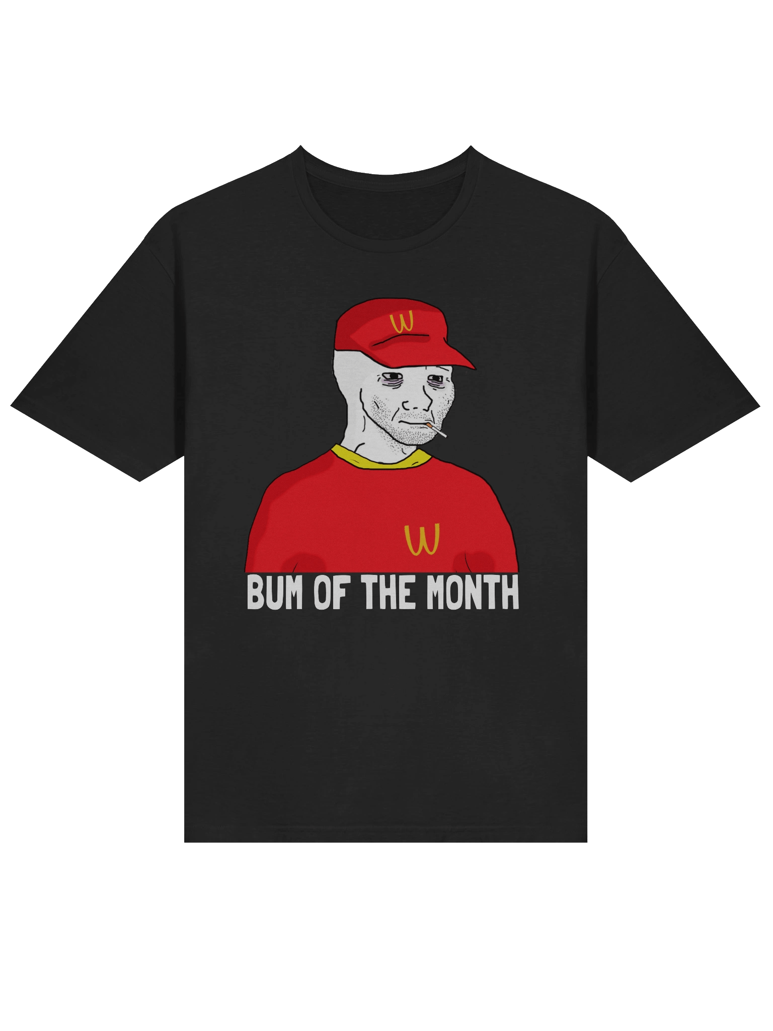 Wojak Tee - Bum of the month (WAGEDONALD) 🔥🍔 product image (3)