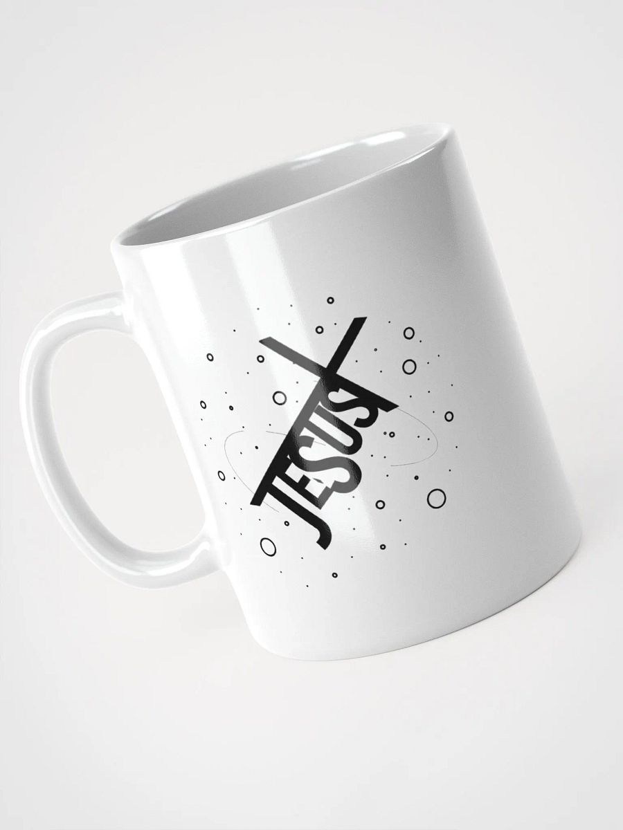White Jesus Glossy Mug product image (7)