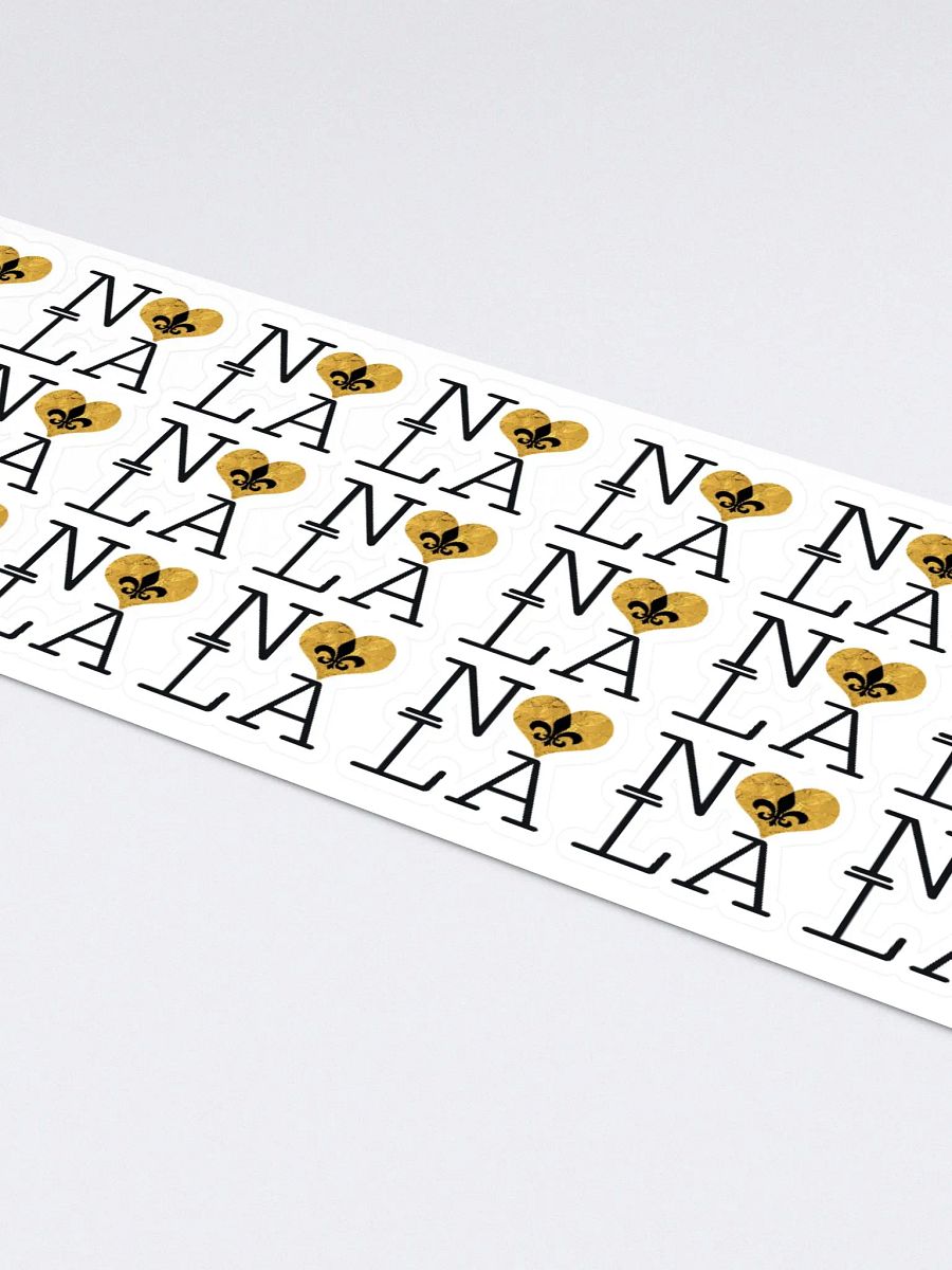 I LOVE NOLA **LEGACY STICKER** (GOLD WRAP HEART LONG) product image (4)