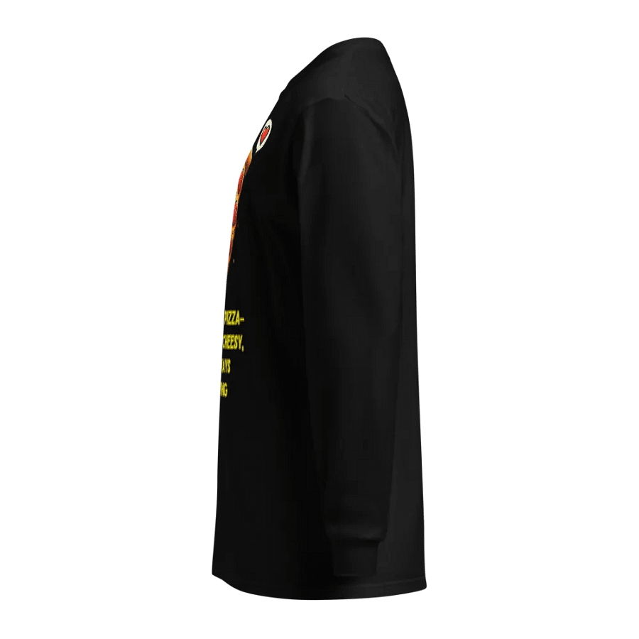 Cheesy Love Pizza Long Sleeve Shirt product image (3)