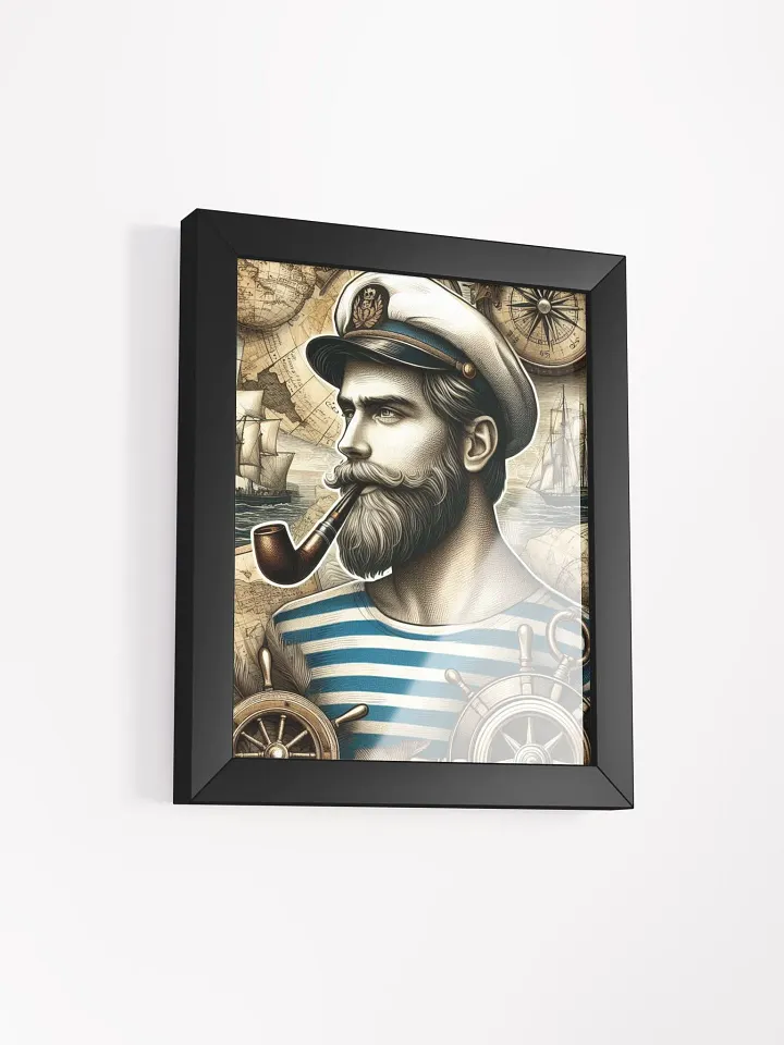 Nautical Captain's Portrait - Framed Matte Poster product image (7)
