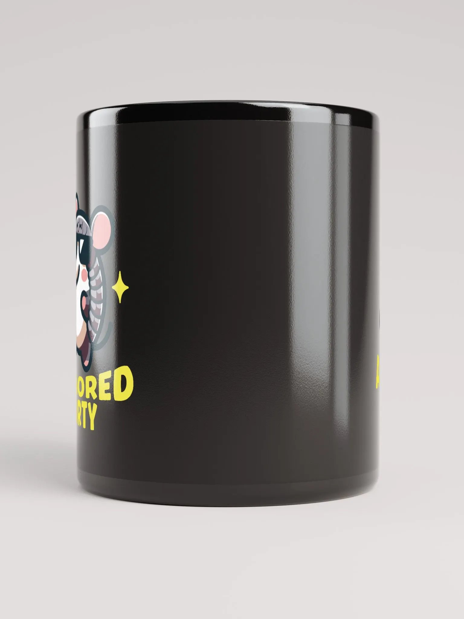 Armadillo Armored Party | Black Mug product image (9)