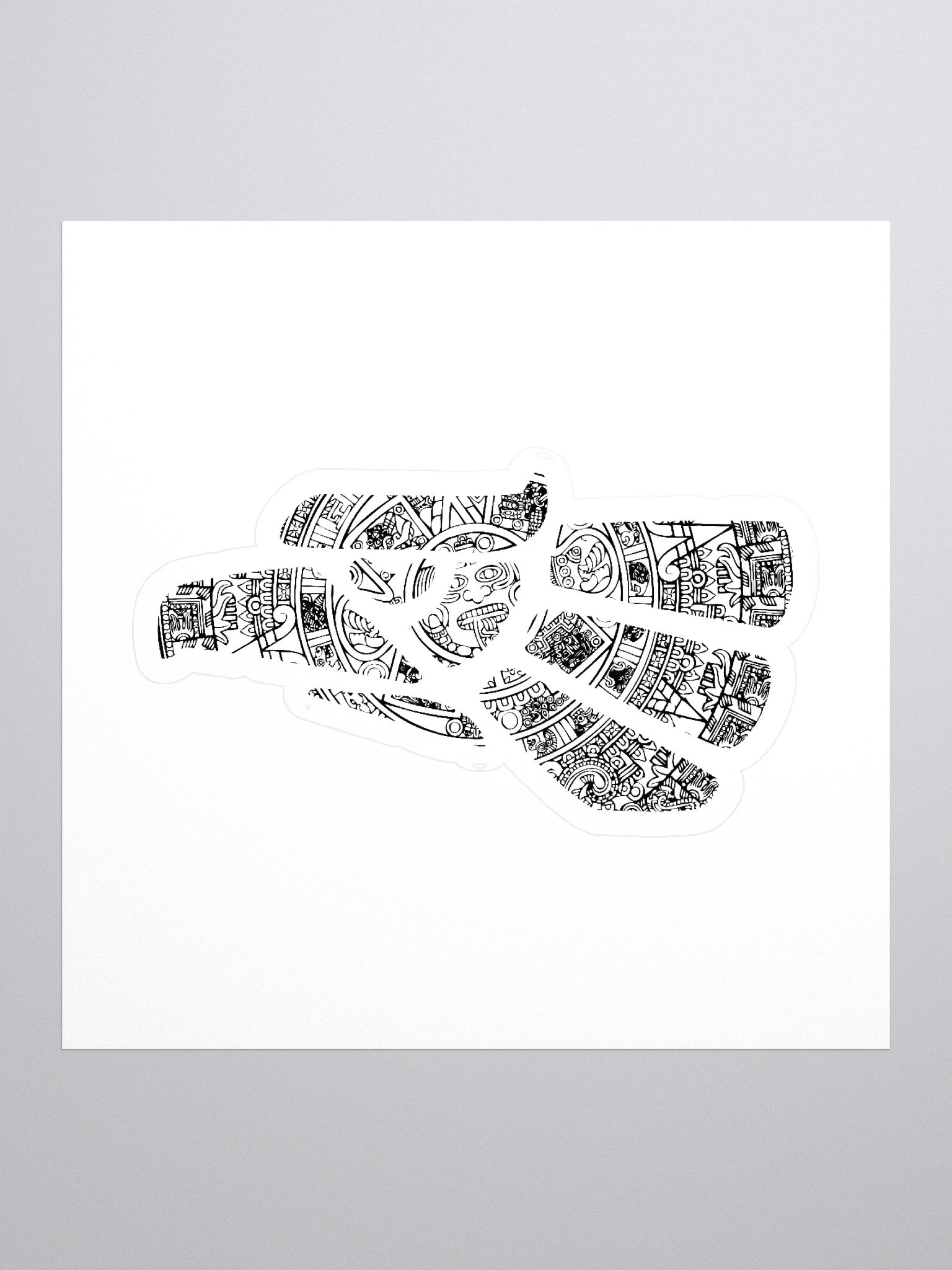 Aztec Calendar Eagle Sticker product image (1)