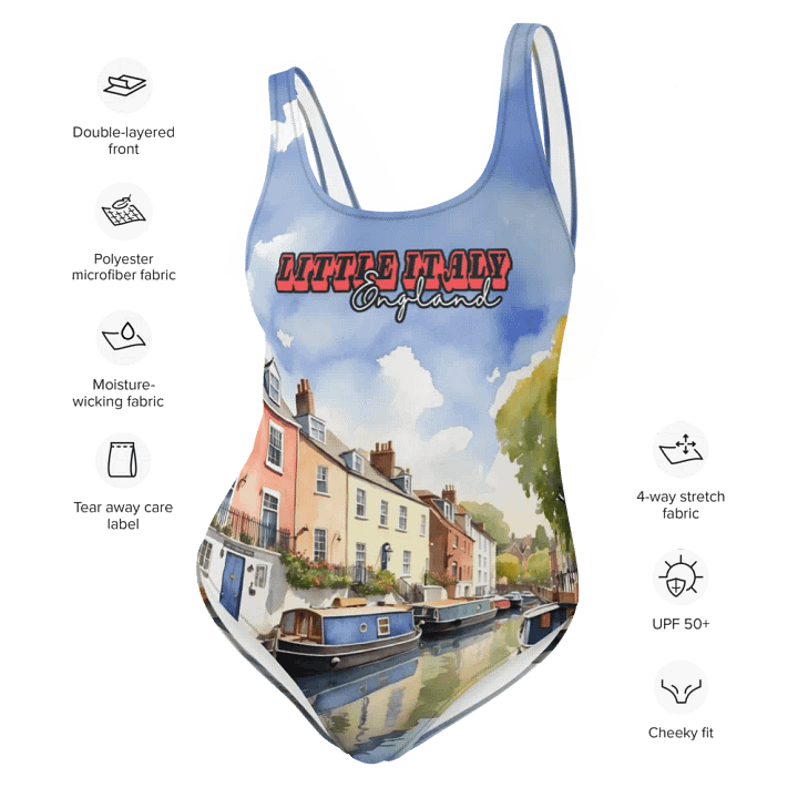 Little Italy - England - All Over Print - Watercolor -Swimsuit product image (2)