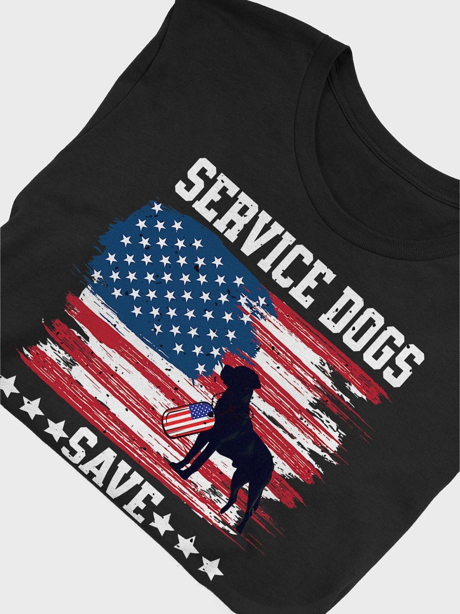 Service Dogs Save Veteran Lives - Adult T-Shirt product image (5)