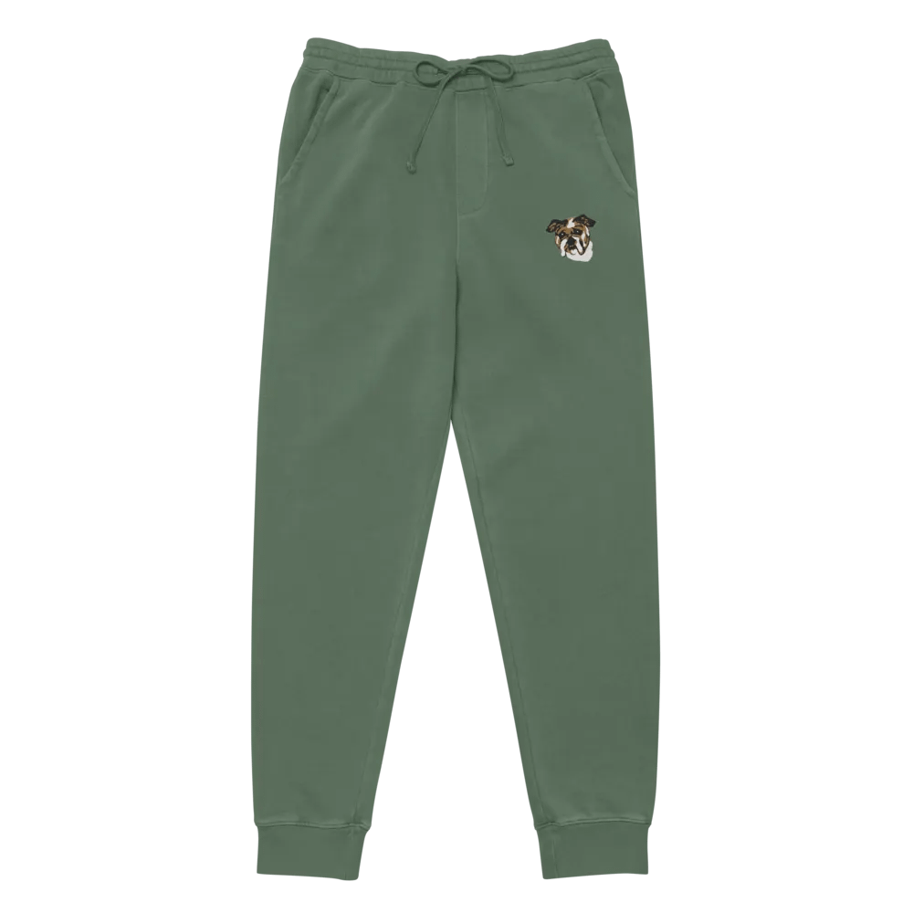 Bulldog Expression Embroidered Joggers product image (9)