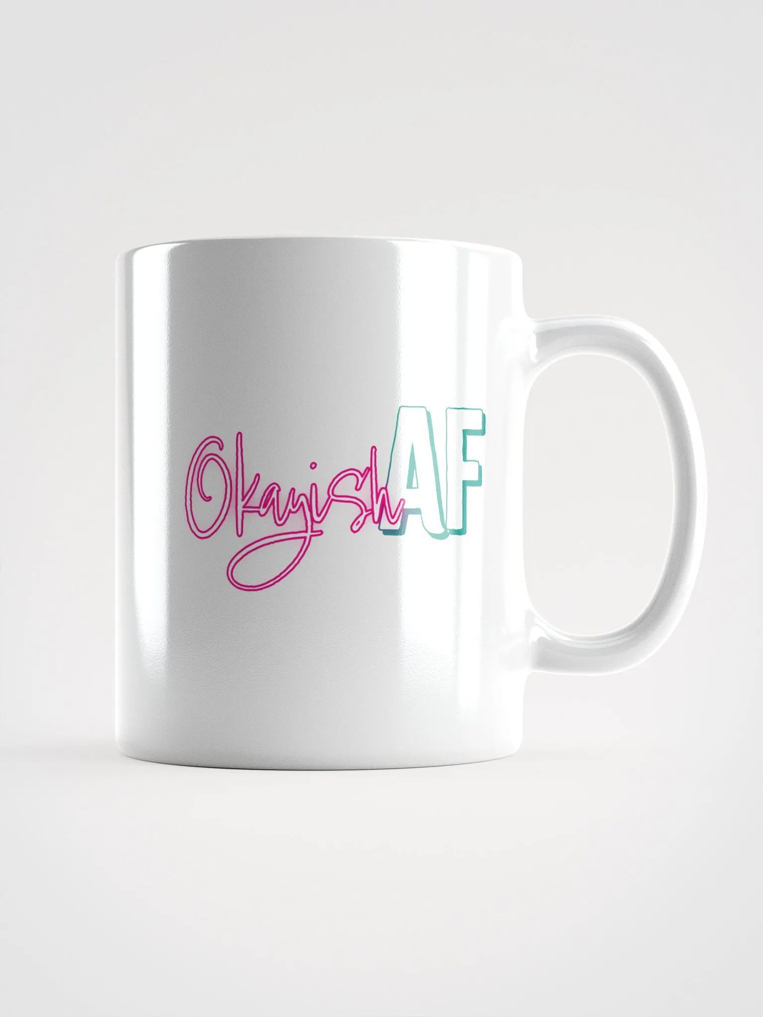 OkayishAF 20 oz White Mug - Pizzanaut product image (1)
