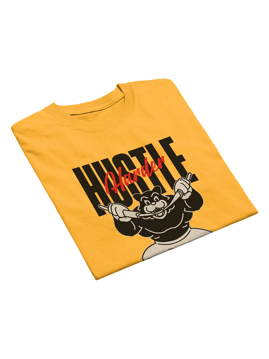 Hustle Harder T-Shirt | Motivational Gym & Grind Tee for Go-Getters product image (3)