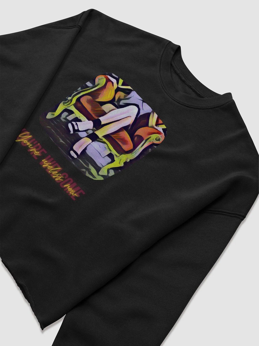 Crop Sweatshirt: You're Useless Now, You're Welcome product image (3)