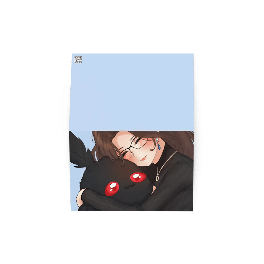 Mothman Snuggles Greeting Card product image (8)