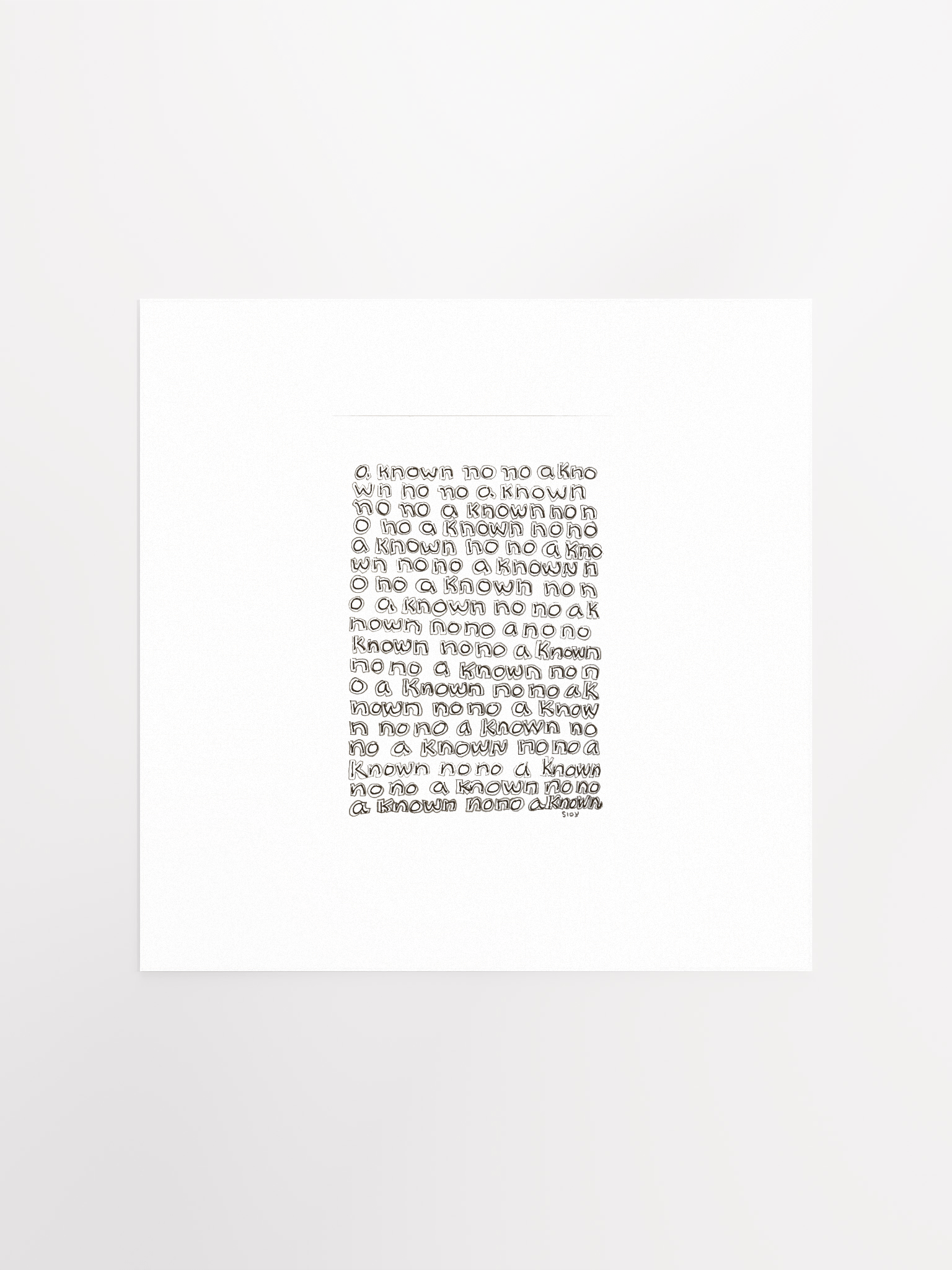 A Known No No panel card print product image (2)