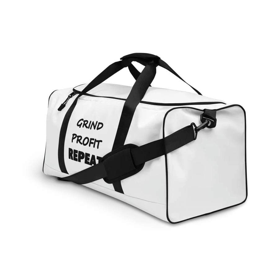 GRIND PROFIT REPEAT All-Over Print Duffle Bag product image (7)