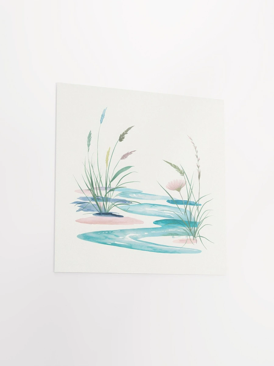 Gentle Floral Water Reflection Watercolor - Poster product image (3)