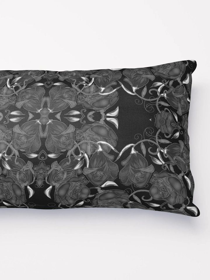 Black Roses Pattern Throw Pillow product image (6)
