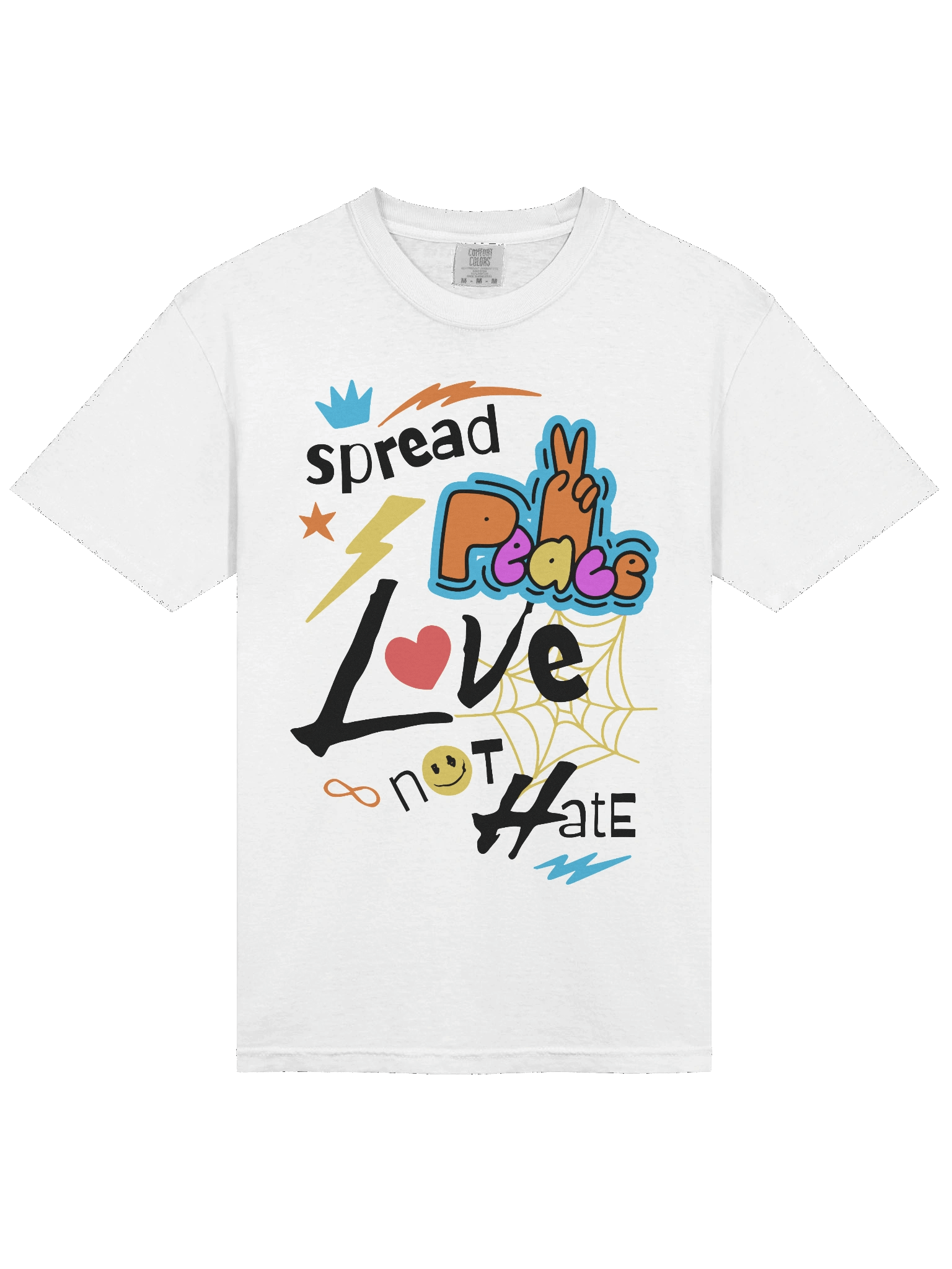 Spread Love, Not Hate | Comfort Colors Unisex T-Shirt product image (4)