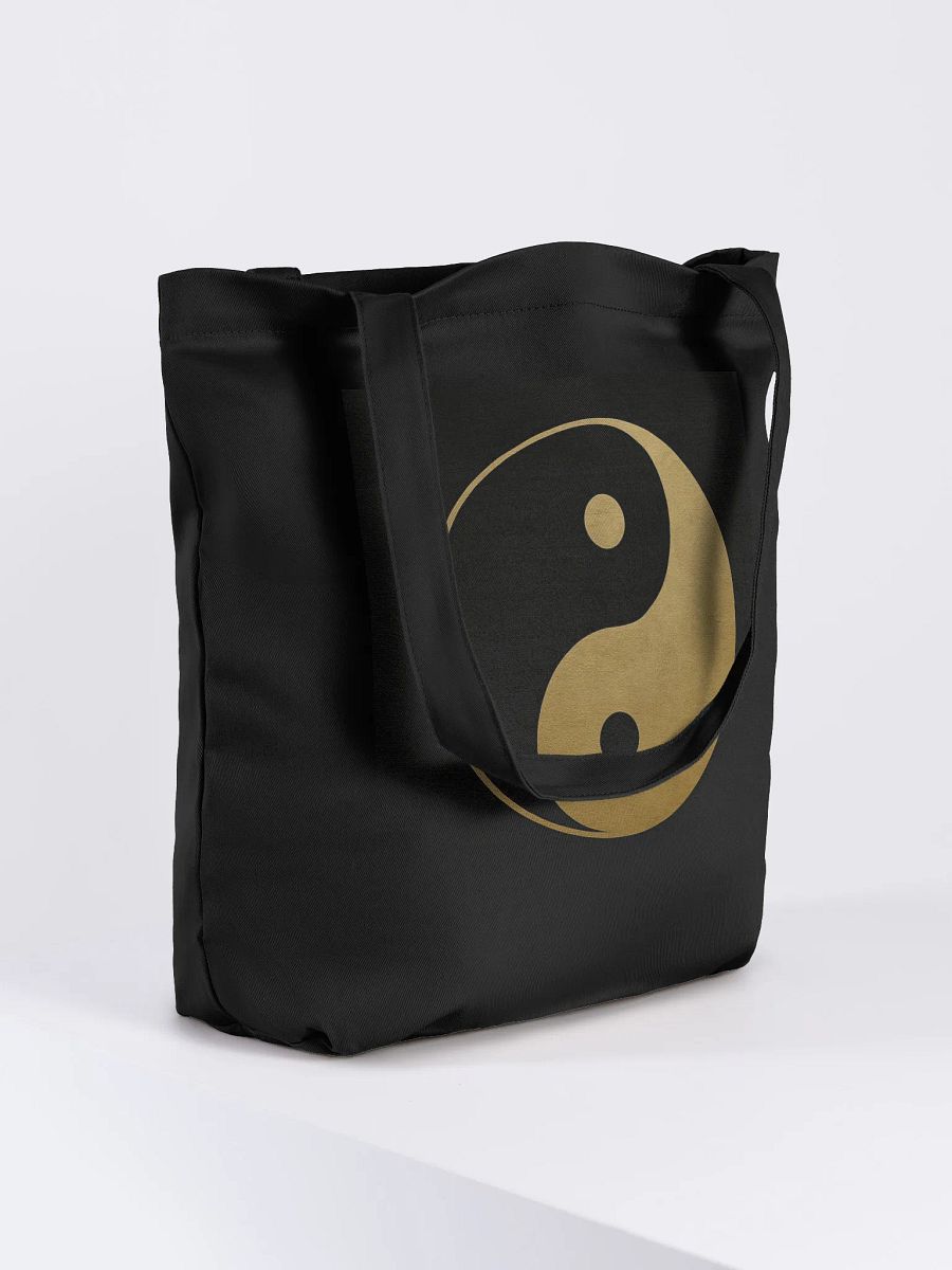 Yin Yang Tote Bag – Black | Mindful Gift for Spiritual Balance product image (2)
