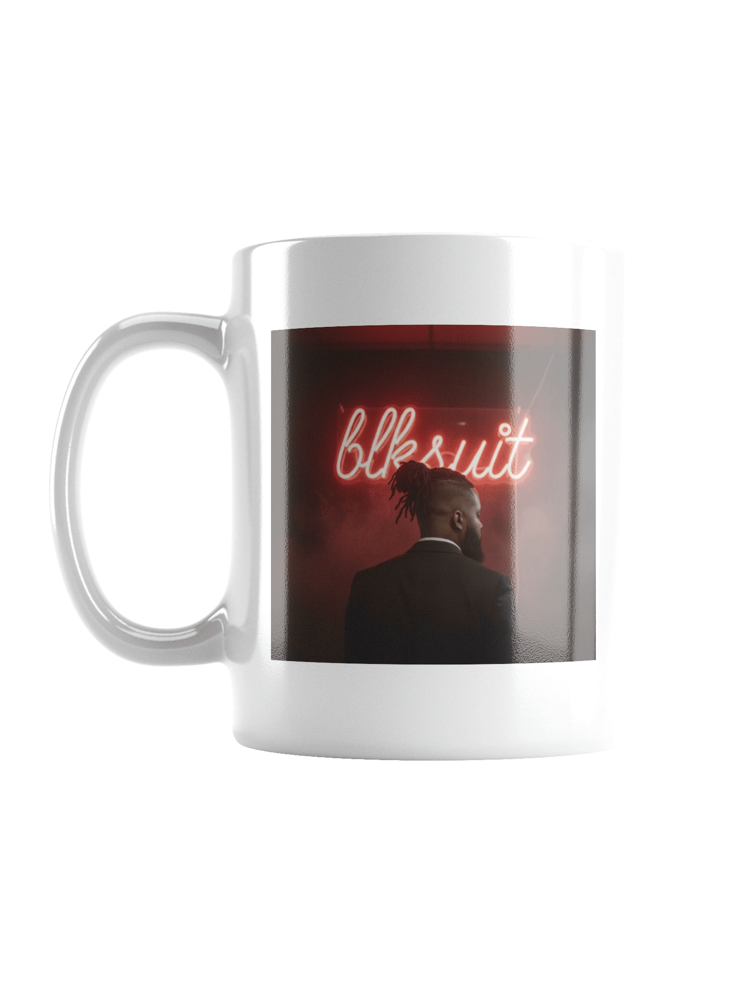 Blksuit "Neon Nites" Glossy White Coffee Mug product image (1)