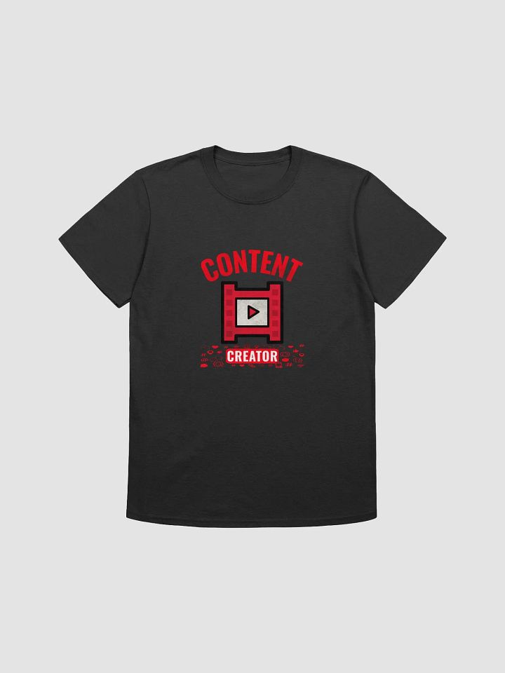 Content Creator with Social Media Icons Soft Unisex T-Shirt product image (1)