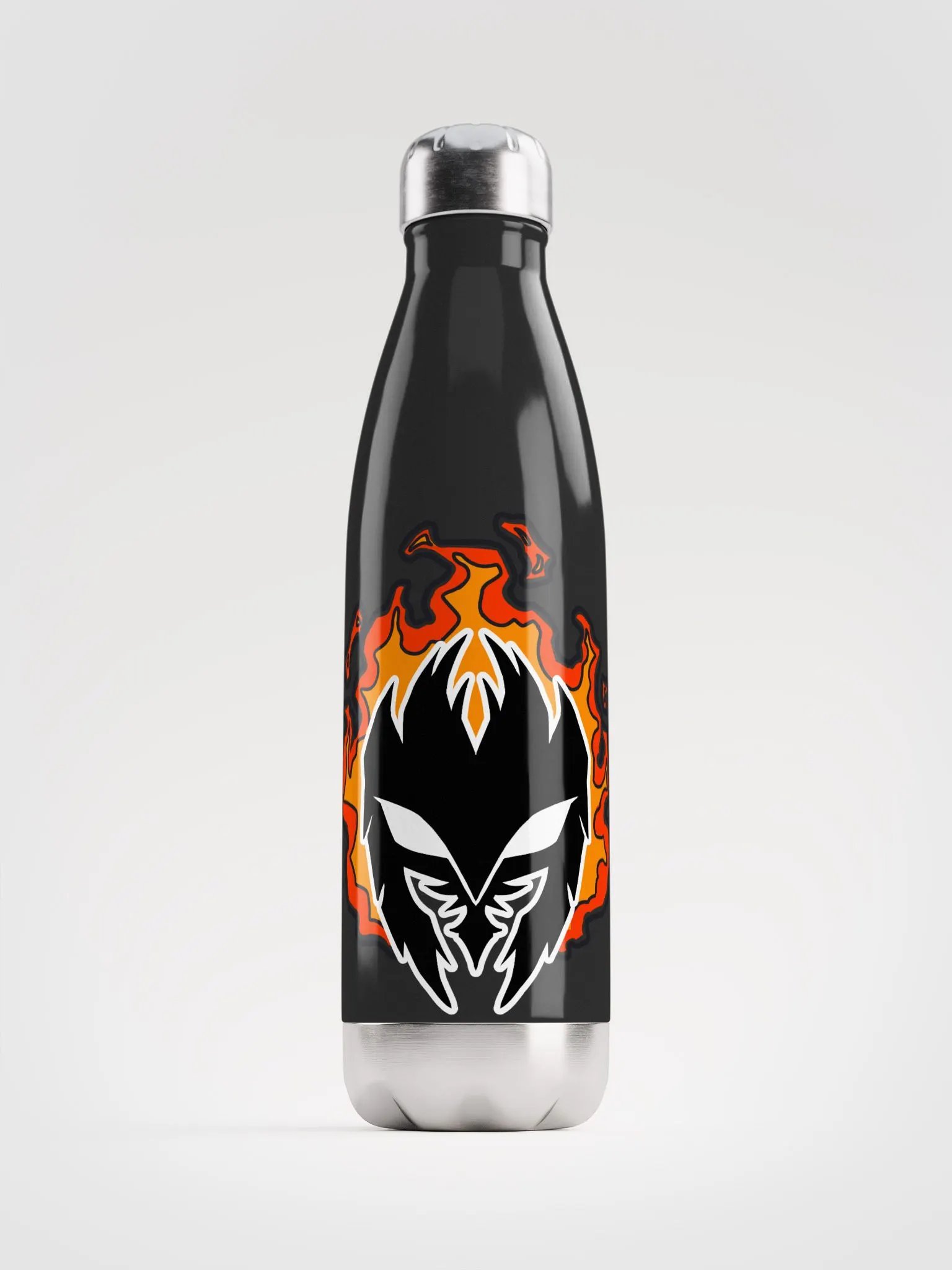 Mask Icon v2 (Black) Stainless Steel Water Bottle product image (2)