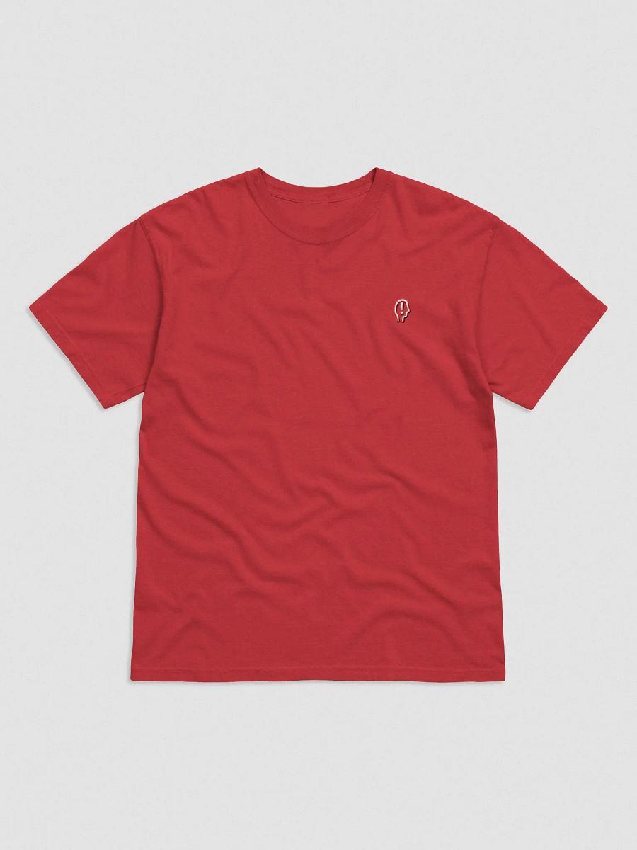 EXCLAIMING MENTALLY (L.C., lined red) embroidered garment dyed tee product image (17)