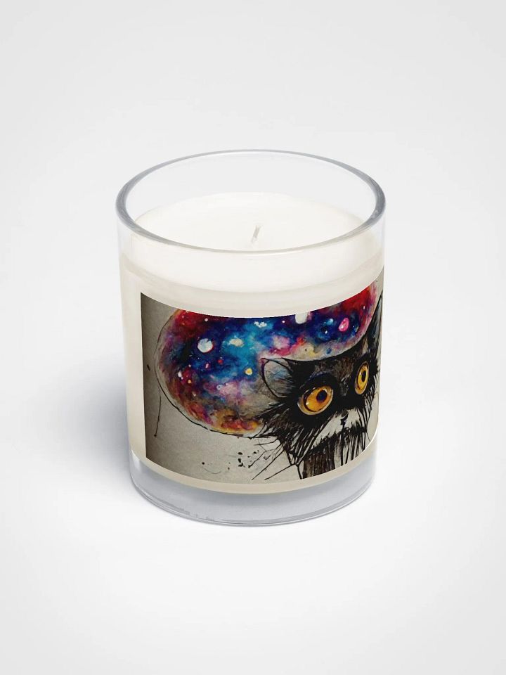Whimsical Jellyfish & Cat Soy Wax Candle product image (2)