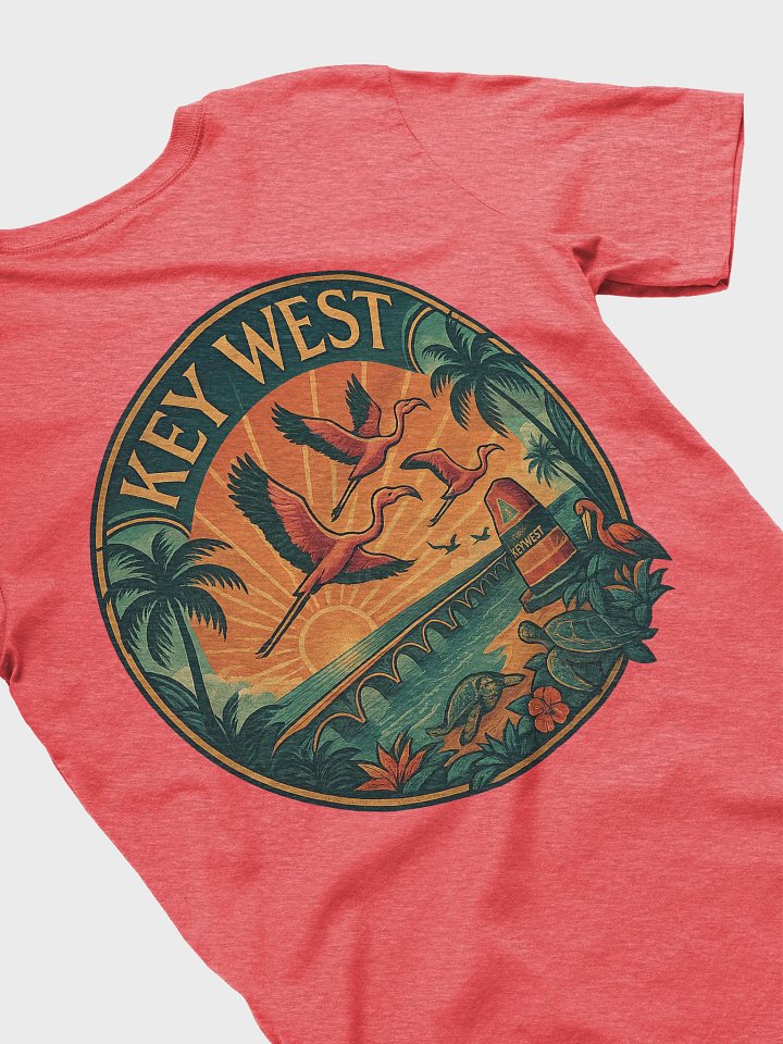 Key West Tropical T-Shirt Ultra Soft Tee with Southernmost Point Buoy product image (1)