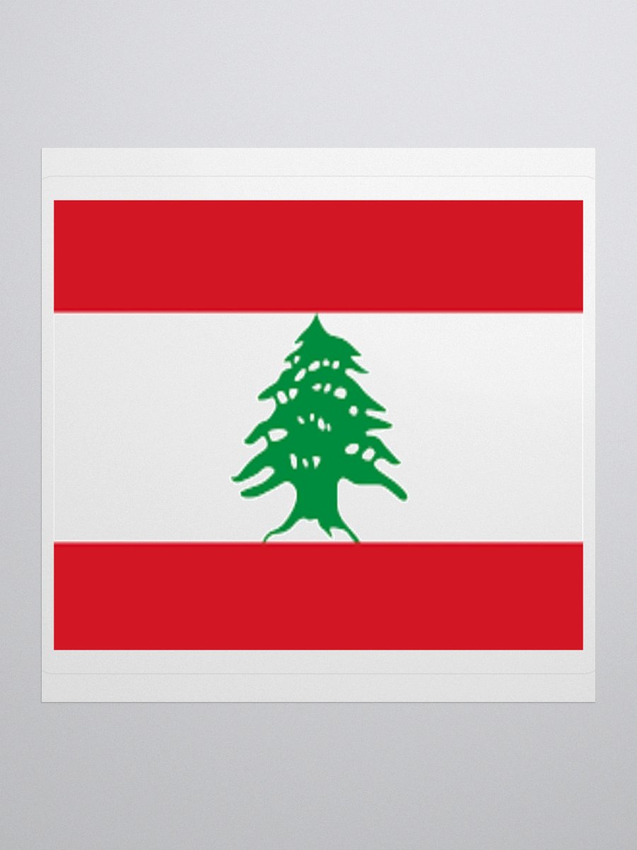 Lebanon Flag Sticker | Cedar Tree Design | Durable Vinyl | 3 Sizes product image (1)