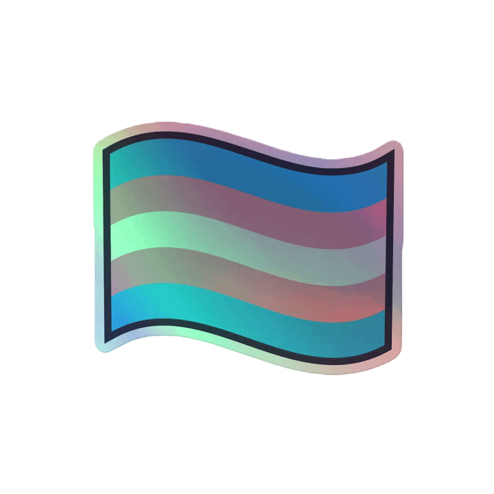 Holographic Stripes Sticker Sheet product image (2)