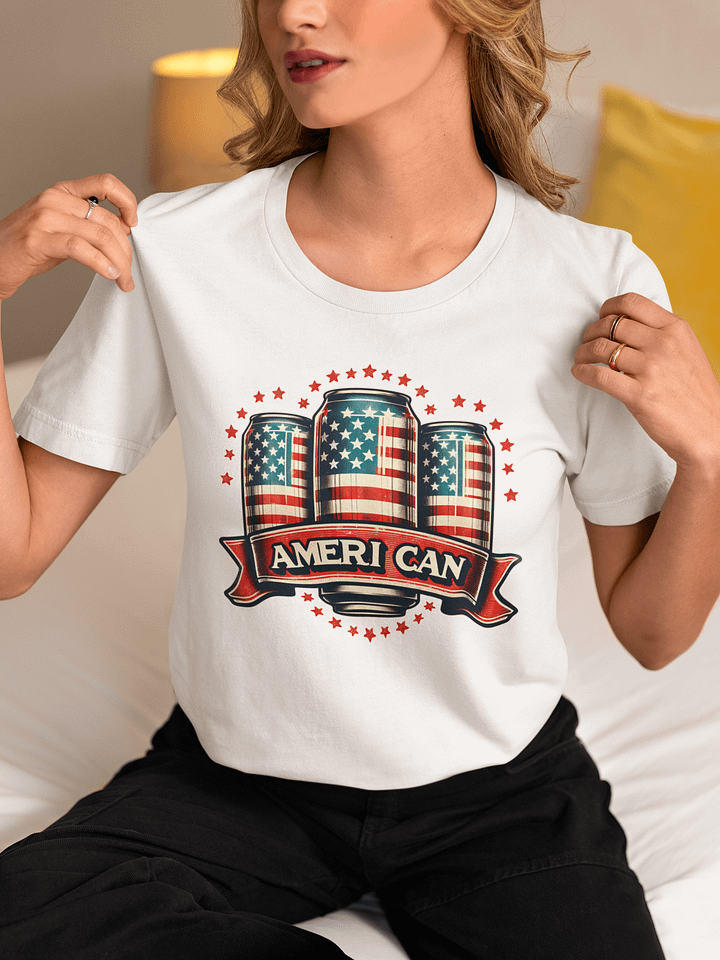 Patriotic- Ameri Can Beer Tshirt product image (1)