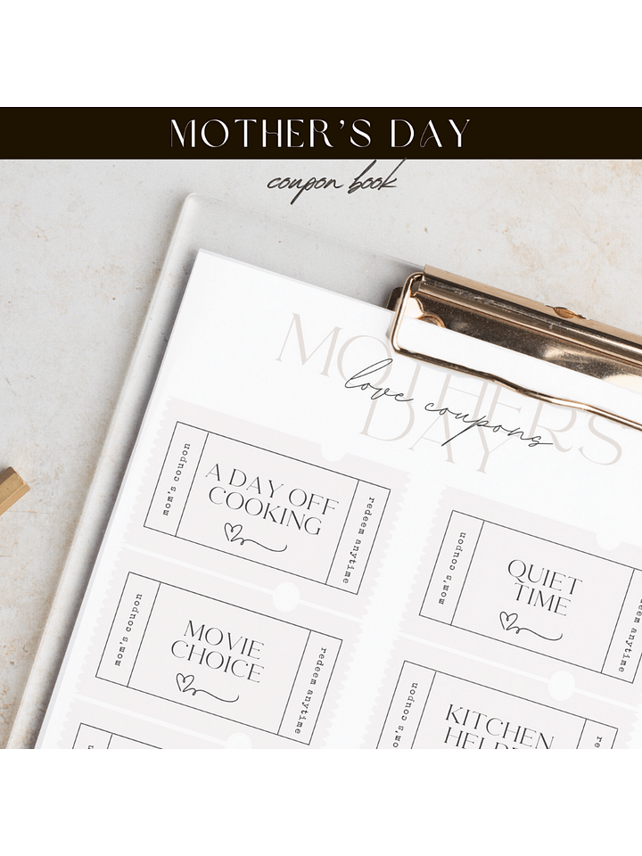 Happy Mother’s Day Coupon Book product image (1)
