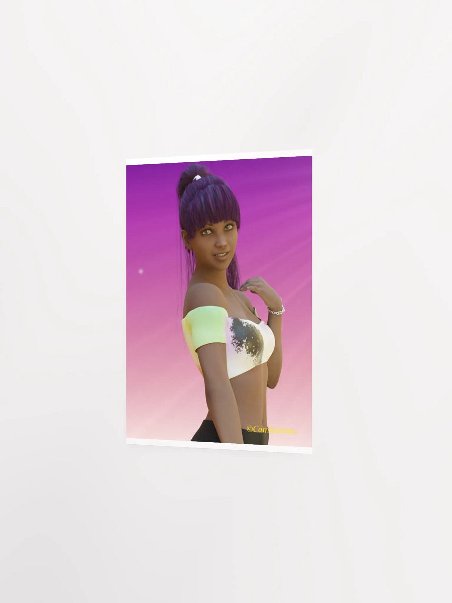 Vibrant Ponytail Off-Shoulder Poster product image (15)