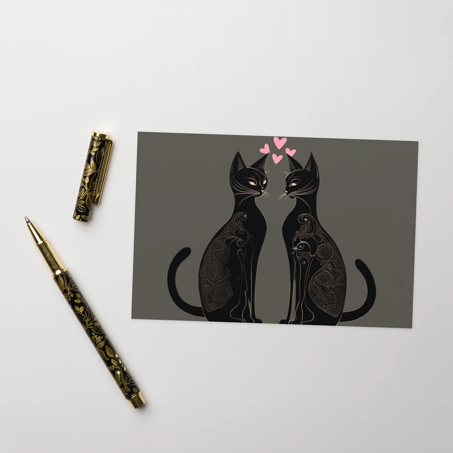 PINK HEART BLACK LOVE CATS product image (11)