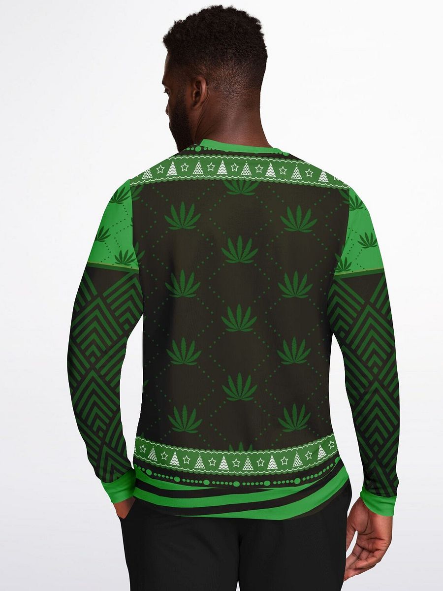 “Merry W**dmas” Funny Santa Christmas Sweatshirt | 420 Holiday Party Jumper | Unisex W**d Xmas Ugly Sweater product image (6)