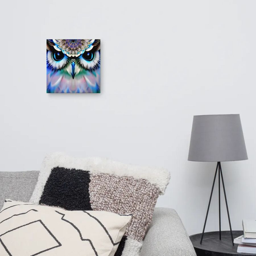 Fantasy Fractal Owl Art - v14 product image (12)